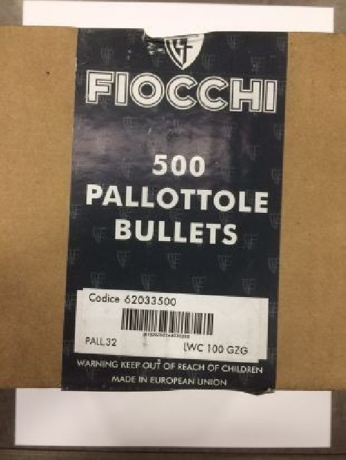FIOCCHI PALLE PIOMBO 32 LWC 100 GR
