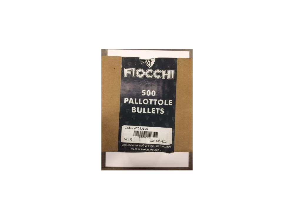 FIOCCHI PALLE PIOMBO 32 LWC 100 GR
