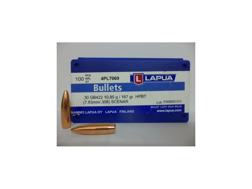 LAPUA PALLE CAL30 167GR SCENAR
