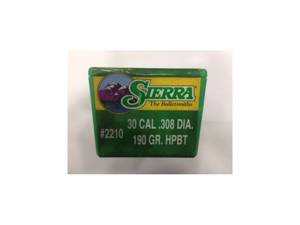 SIERRA PALLE CAL 30 190 GR HPBT