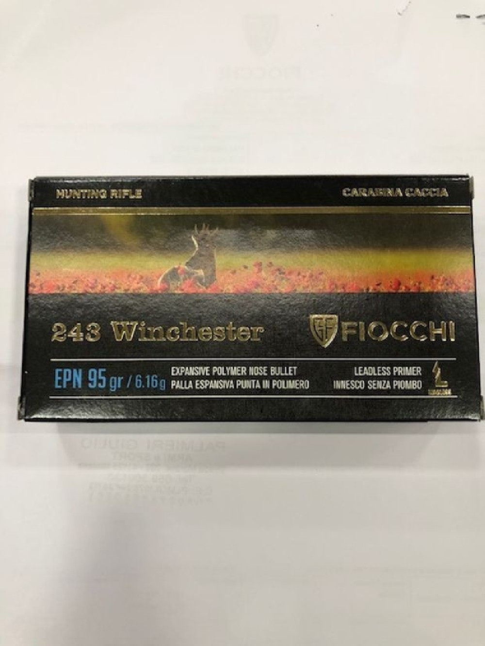 FIOCCHI CARICHE 243 WIN GR 95 EPN