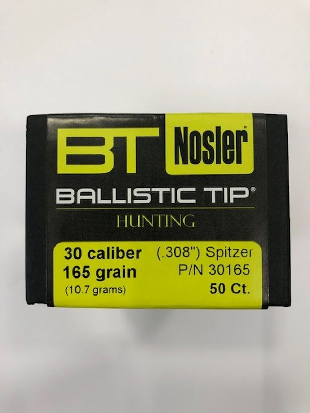 NOSLER BALLISTIC TIP 30 165 GR QT50