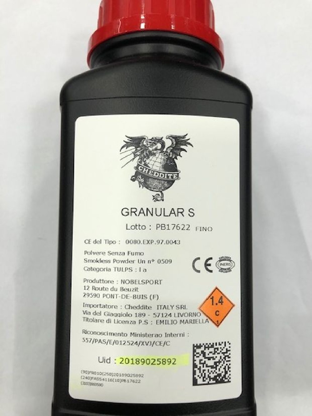 CHEDDITE GRANULAR S 500 GR FINO