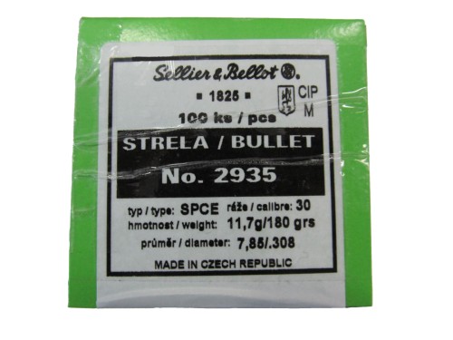 SELLIER &B PALLE CAL 30 GR180 SPCE