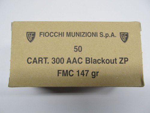 FIOCCHI CARICHE 300 AAC 147 GR FMJ