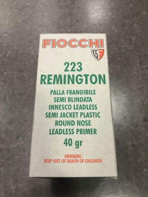 FIOCCHI CARICHE 223 REM 40 GR SJPRN