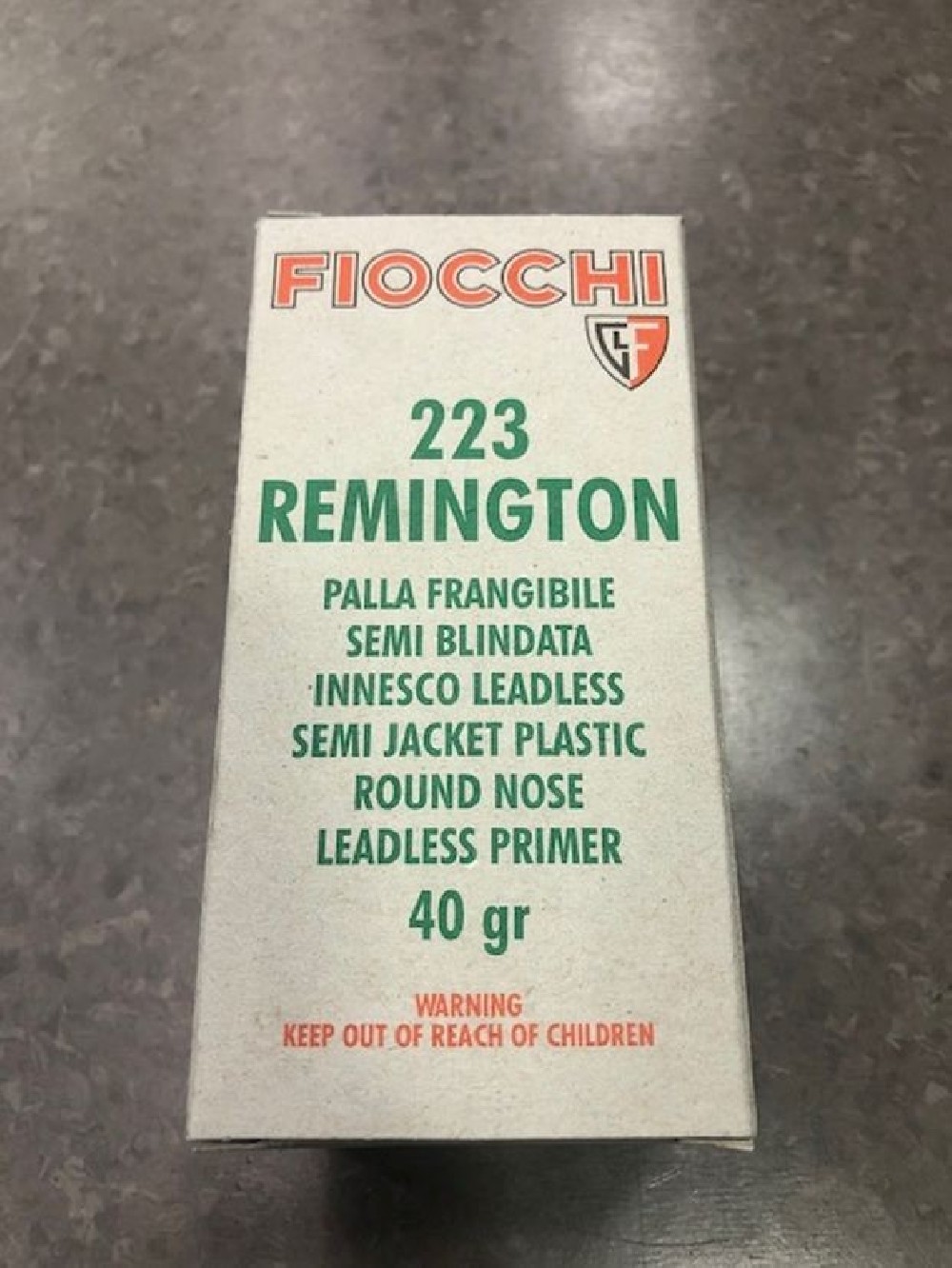 FIOCCHI CARICHE 223 REM 40 GR SJPRN