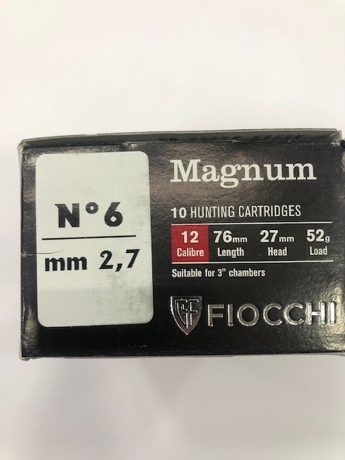 FIOCCHI CARTUCCE C12 PB 6 MAGNUM