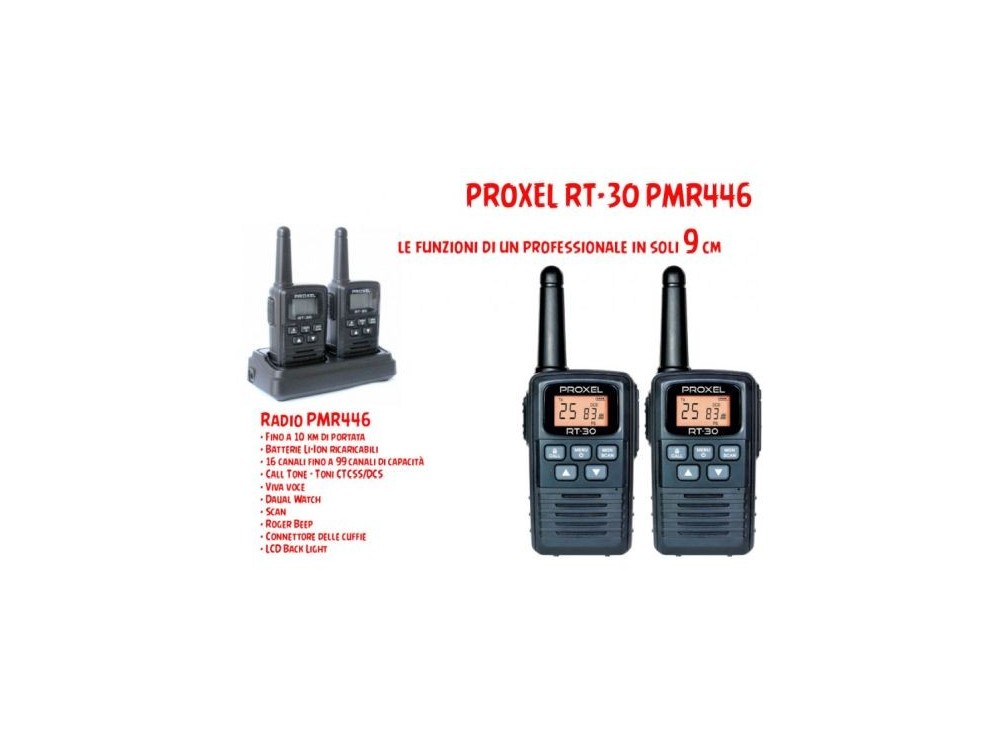 PROXEL RT30 PMR446 COPPIA DI RADIO