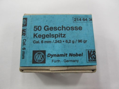 RWS PALLE 6MM GR 96 KS DIA 243