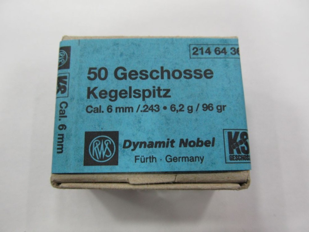 RWS PALLE 6MM GR 96 KS DIA 243