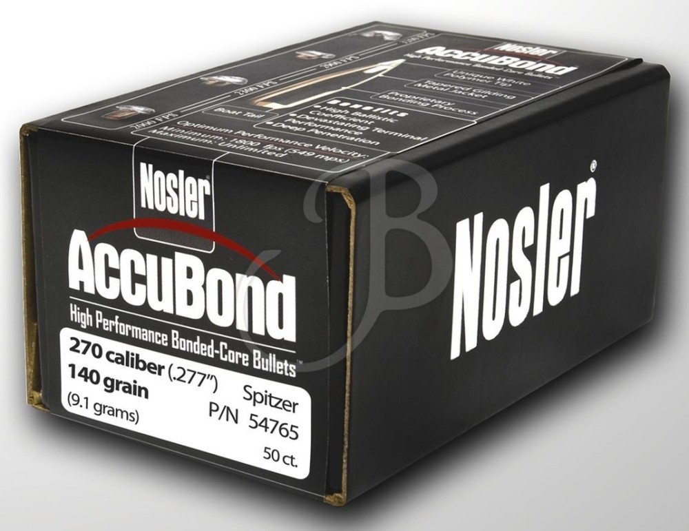 NOSLER ACCUBOND  PALLE C 270 GR 140