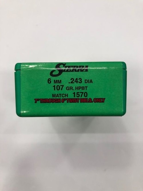 SIERRA PALLE 6MM 107 G MATCHKING
