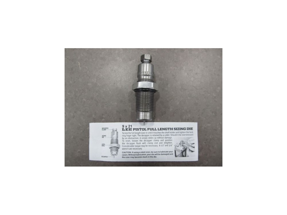 LEE 1 DIES STEEL RESIZER 9X21