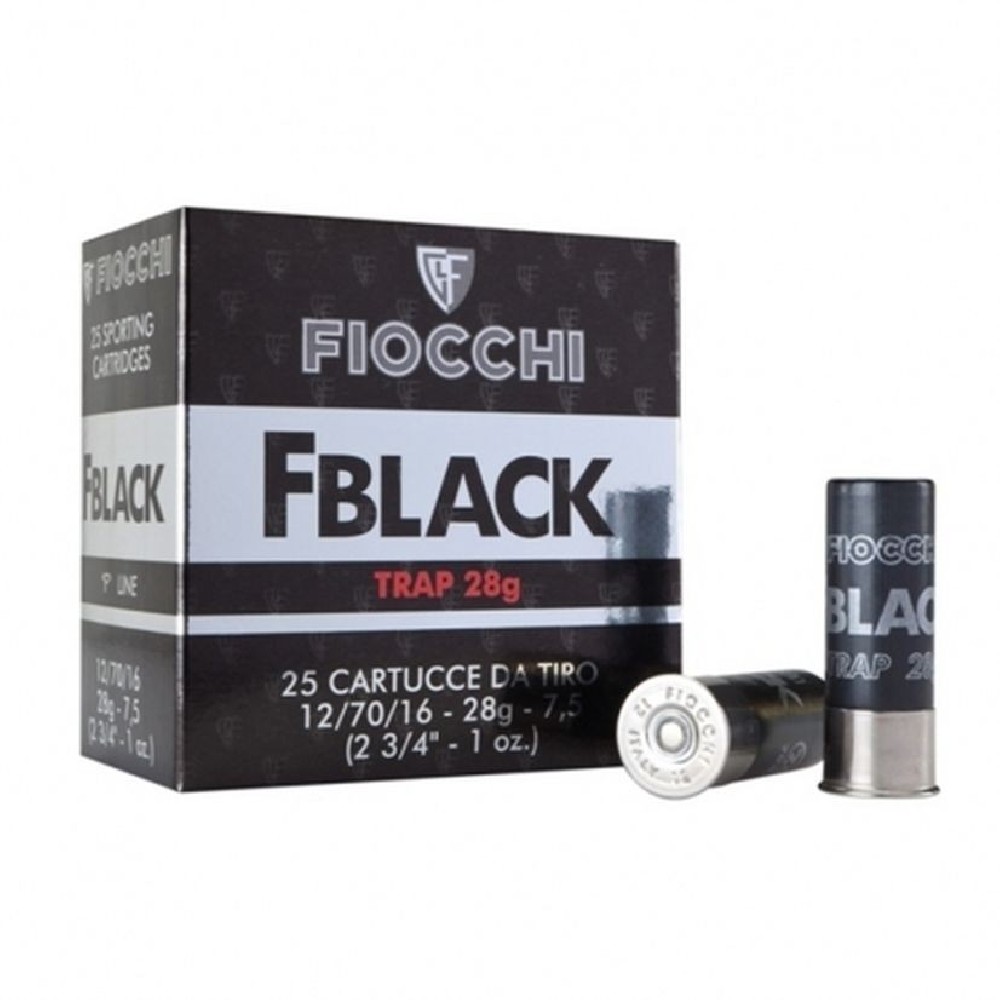 FIOCCHI CART FBLACK C12 TRAP 7 1/2