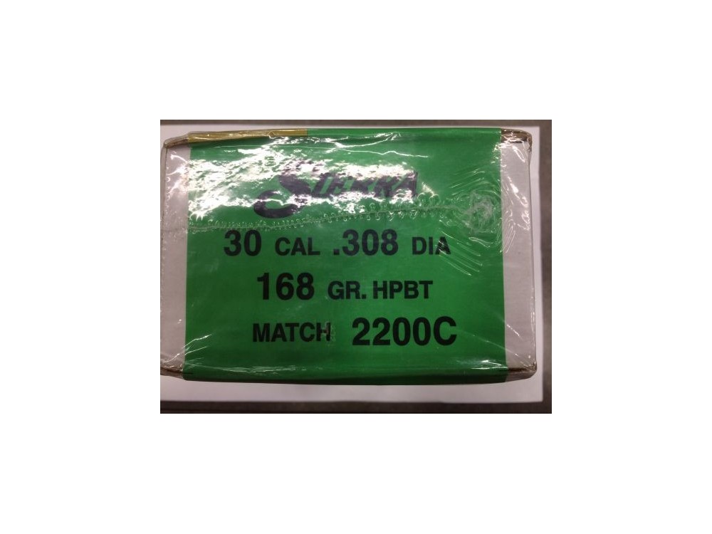 SIERRA PALLE CAL 30 168 GR HPBT