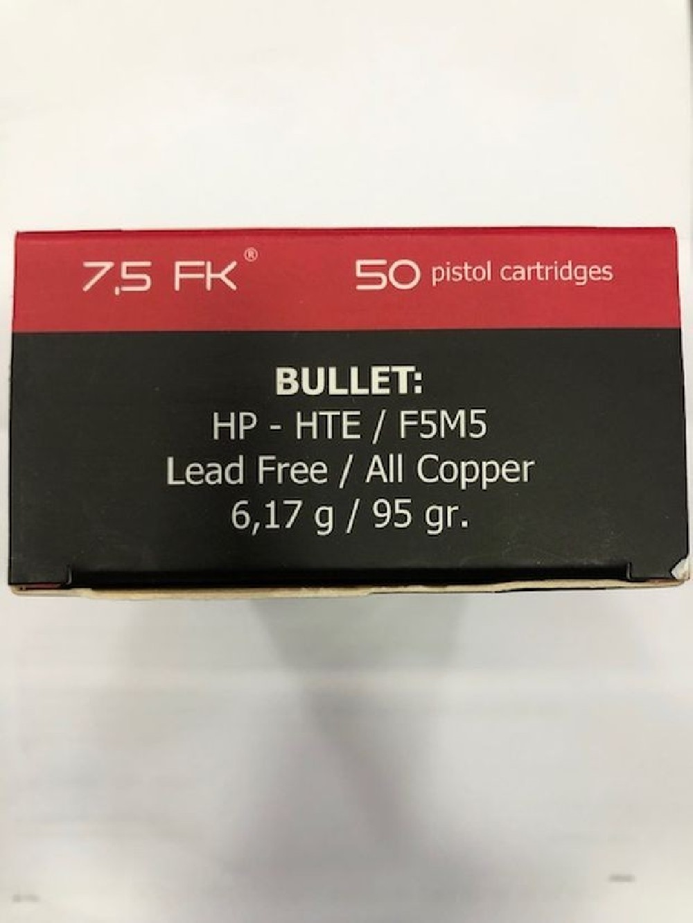 FKBRNO CARICHE 7,5 FK 95 GR HTE