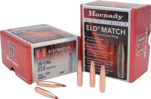 HORNADY PALLE CAL30 ELD MATCH 225GR