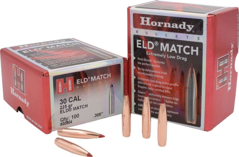 HORNADY PALLE CAL30 ELD MATCH 225GR