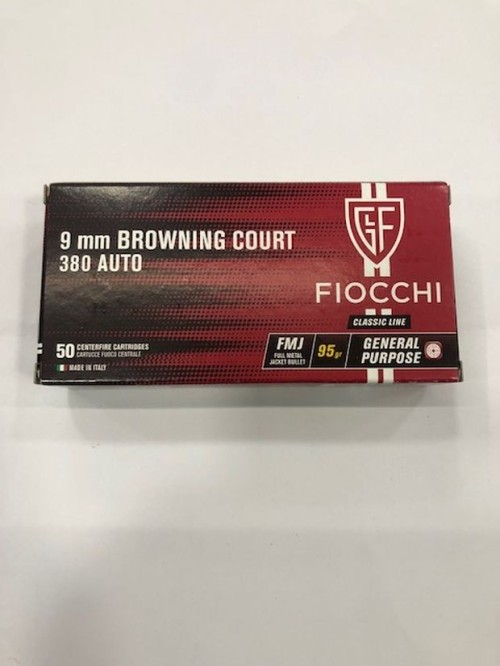 FIOCCHI CARICHE 9 CORTO FMJ 95 GR