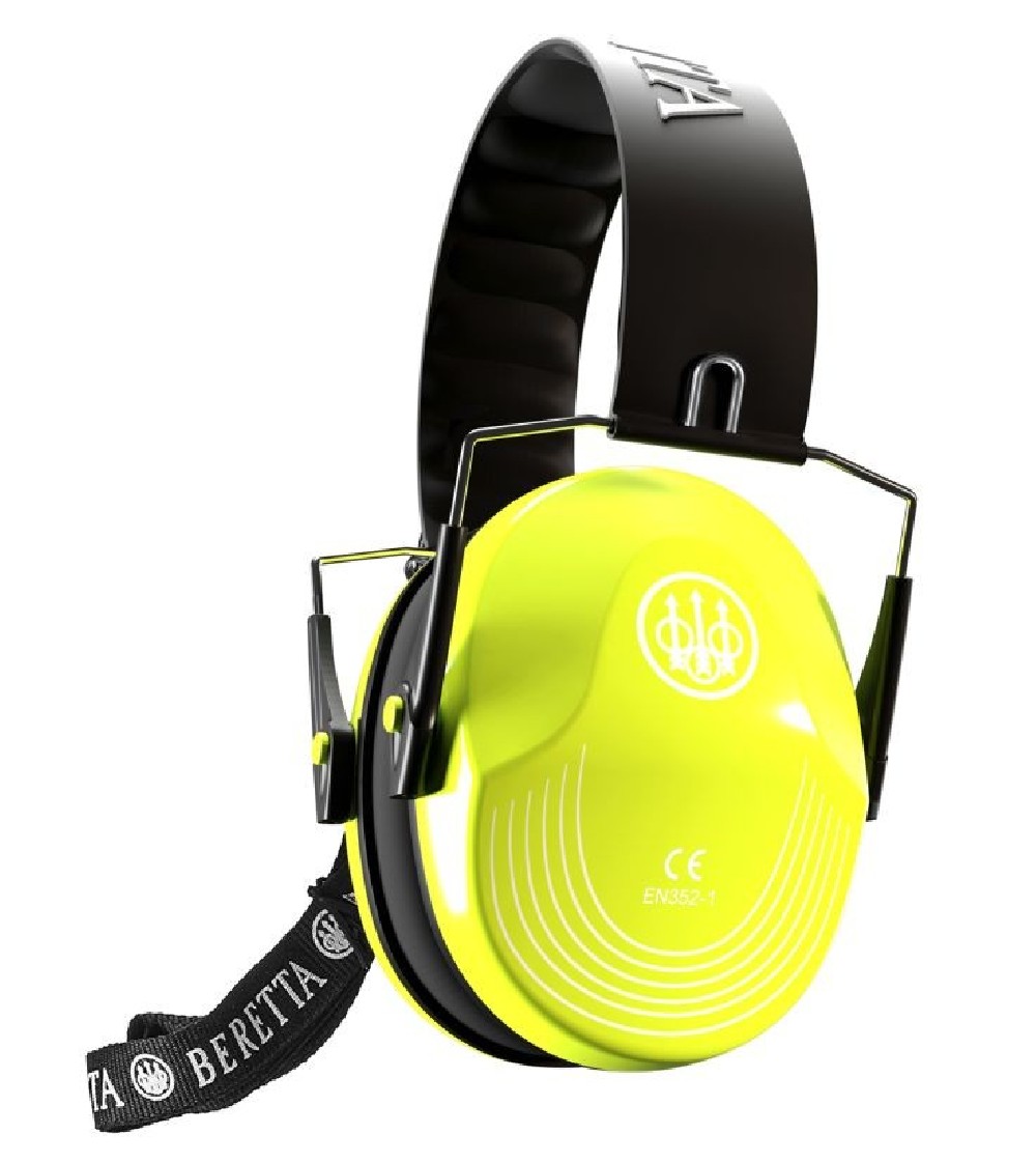 BERETTA CUFFIE DA TIRO GIALLO FLUO