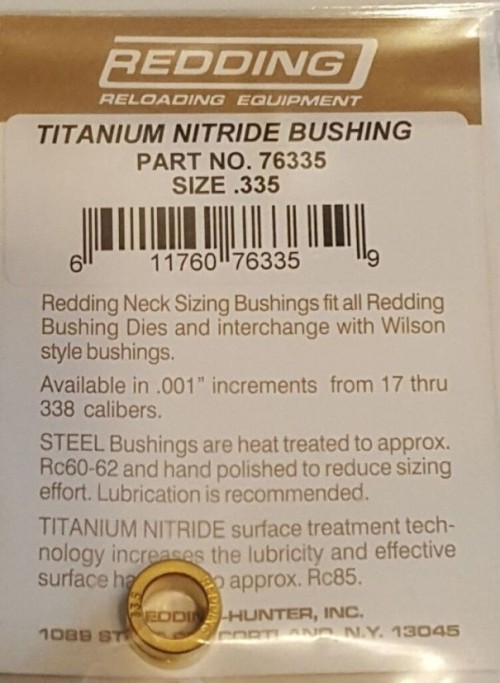 REDDING BUSHING TITANIO SIZE 335