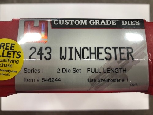 HORNADY 2 DIES SET 243 WIN