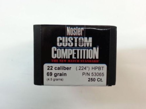 NOSLER C22 GR 69 HPBT QT 250PZ