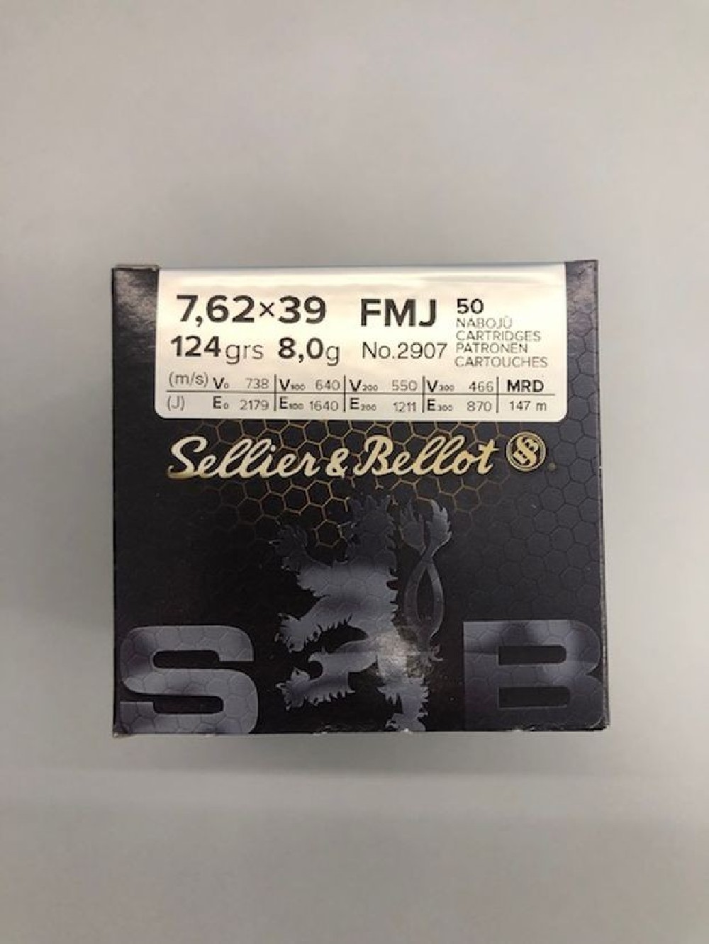 S&B CARICHE C 7,62X39 GR 124 QT 50