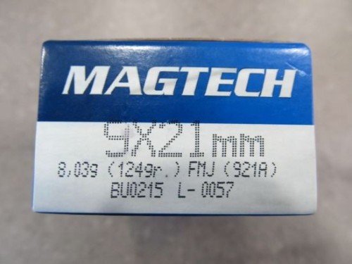 MAGTECH CARICHE 9X21 FMJ QT 50