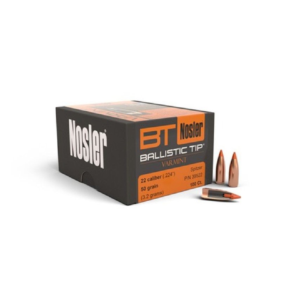 NOSLER B TIP PALLE C22 GR 50 QT 100