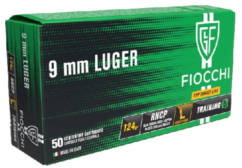 FIOCCHI CARICHE 9LUGER RNCP GR 124