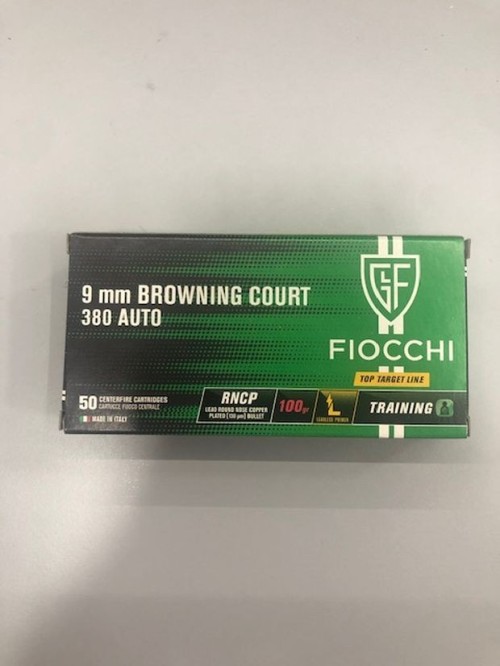 FIOCCHI CARICHE 9 CORTO 380 AUTO