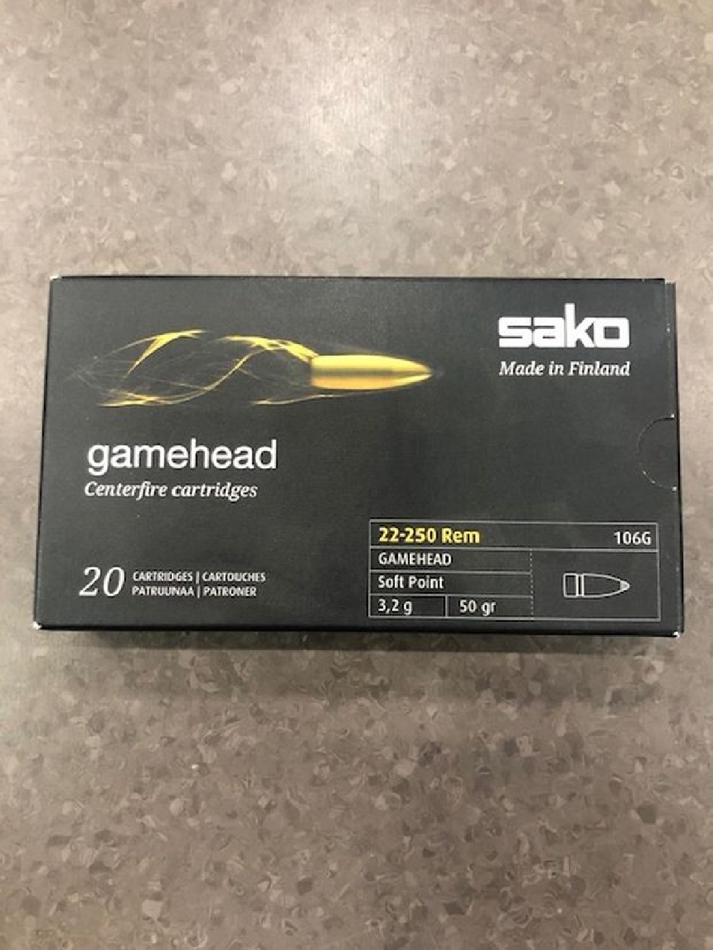 SAKO CARICHE 22-250 GR 50 QT 20