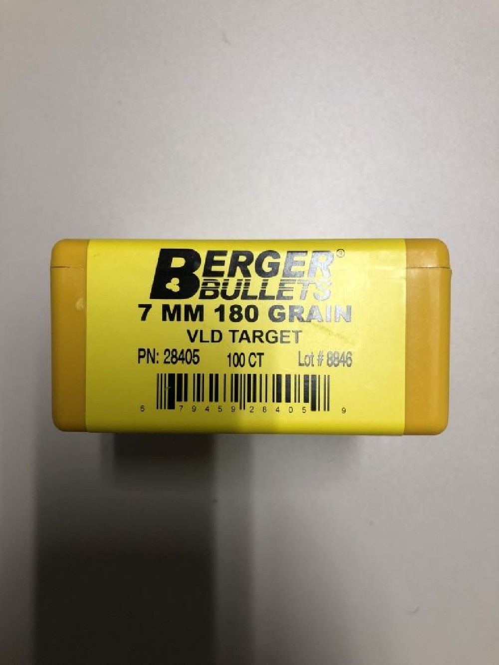 BERGER PALLE C 7MM GR180 VLD TARGET