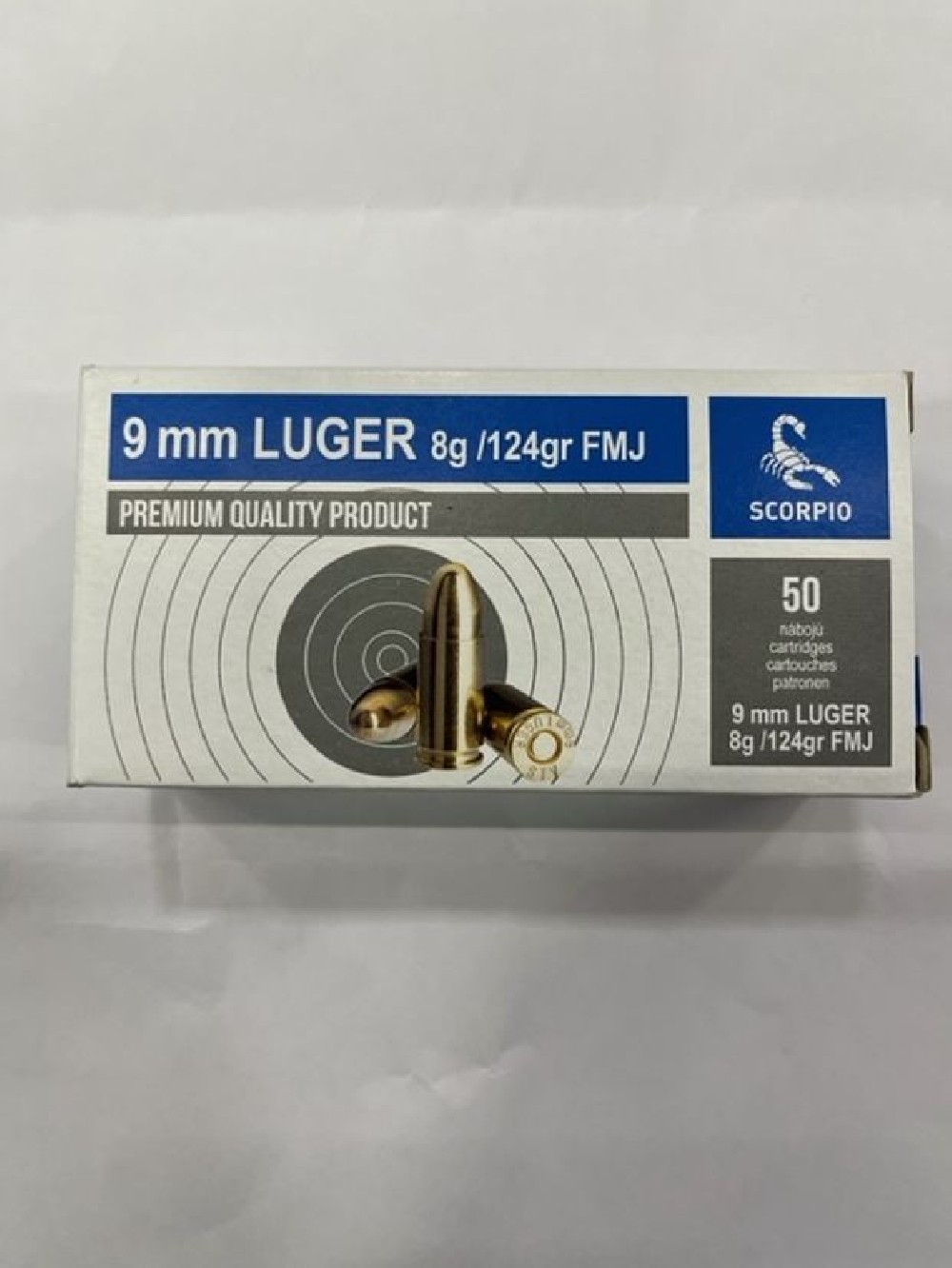 SCORPIO CARICHE 9LUGER 124 GR