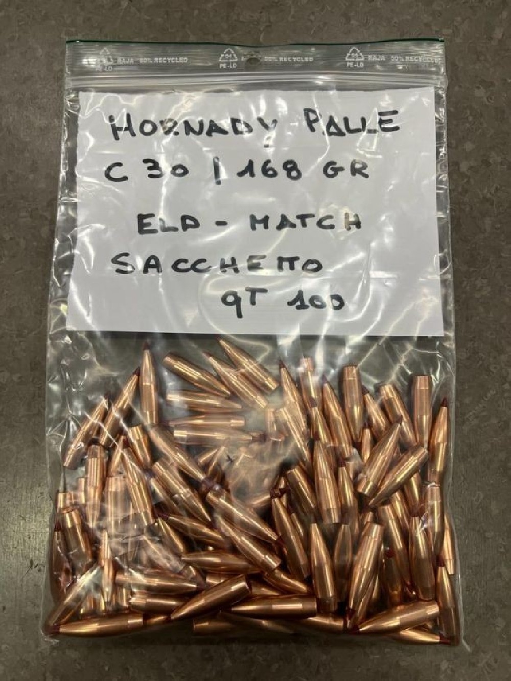 HORNADY PALLE CAL30 ELD M 168 GR