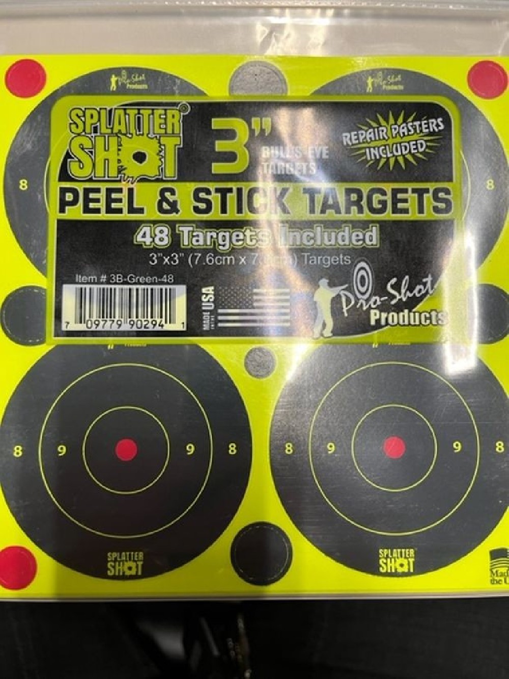 PRO SHOT BERSAGLIO 3X3 INCH