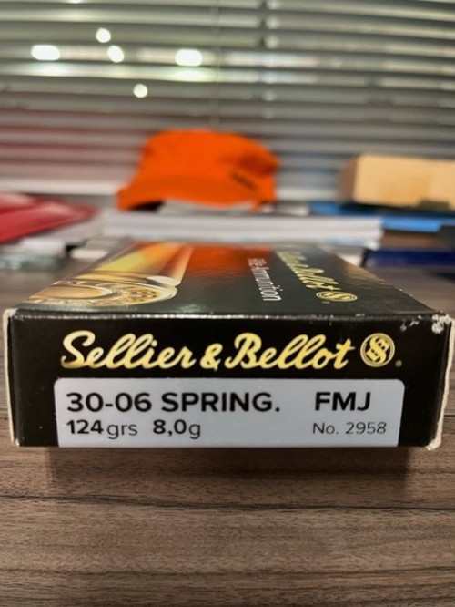 S&B CARICHE 30-06 SPCE 124 GR FMJ