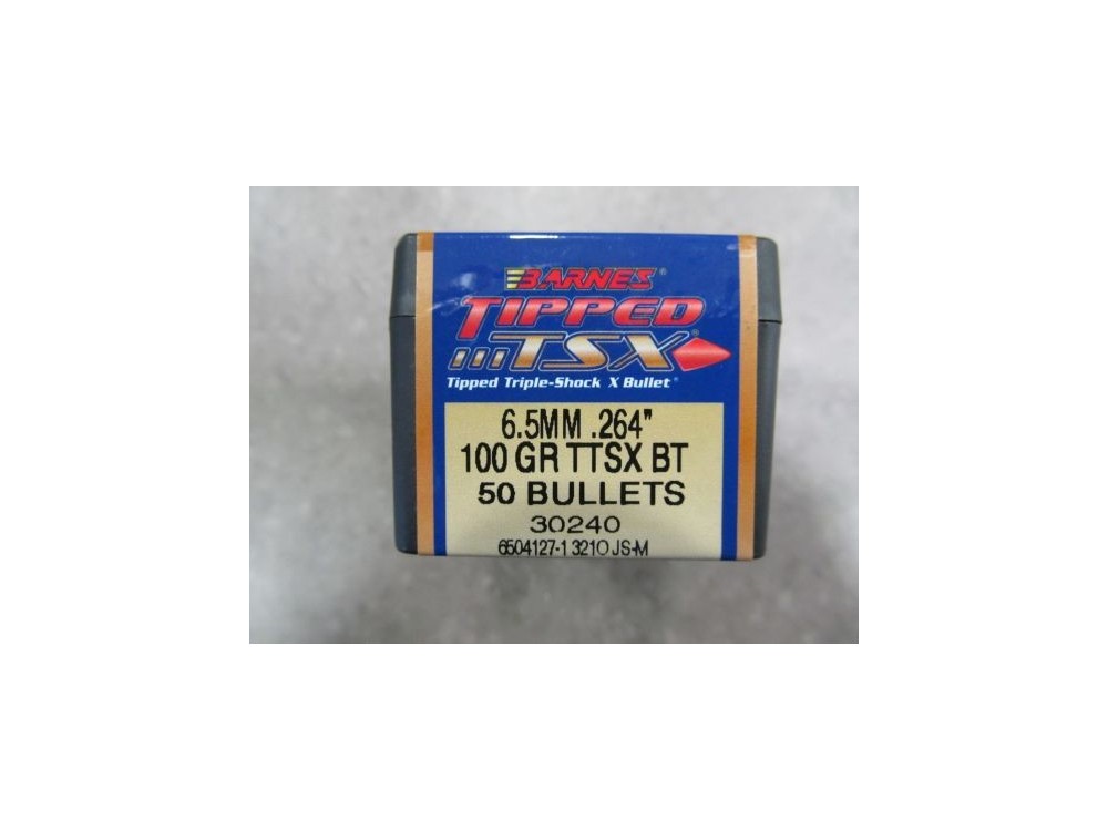 BARNES PALLE TTSX CAL 6,5MM GR 100