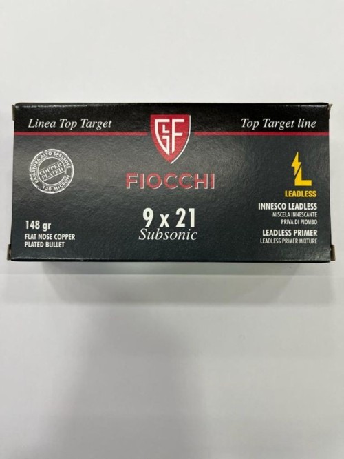 FIOCCHI CARICHE 9X21 FNCP SUBS 148G