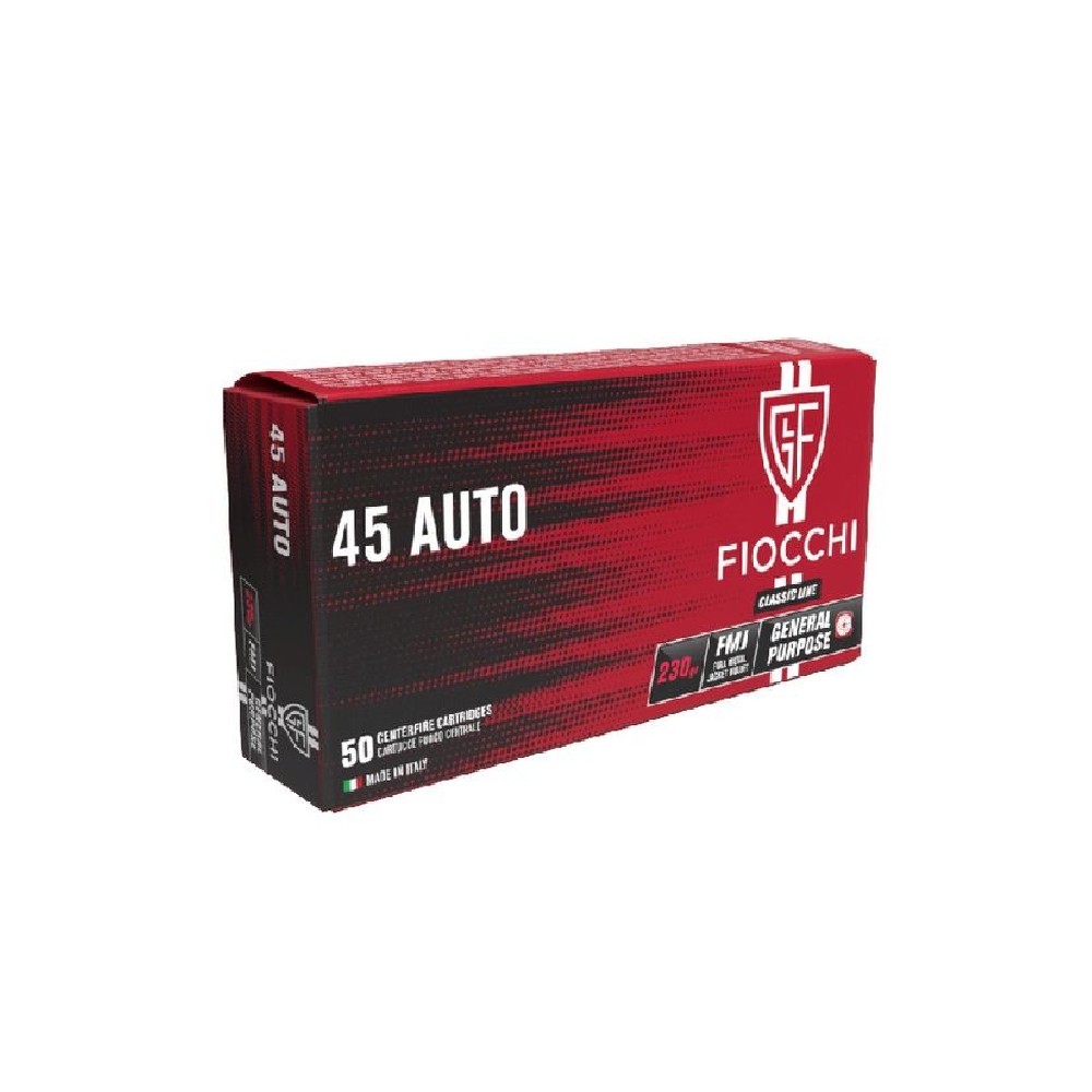 FIOCCHI CARICHE 45ACP FMJ GR 230