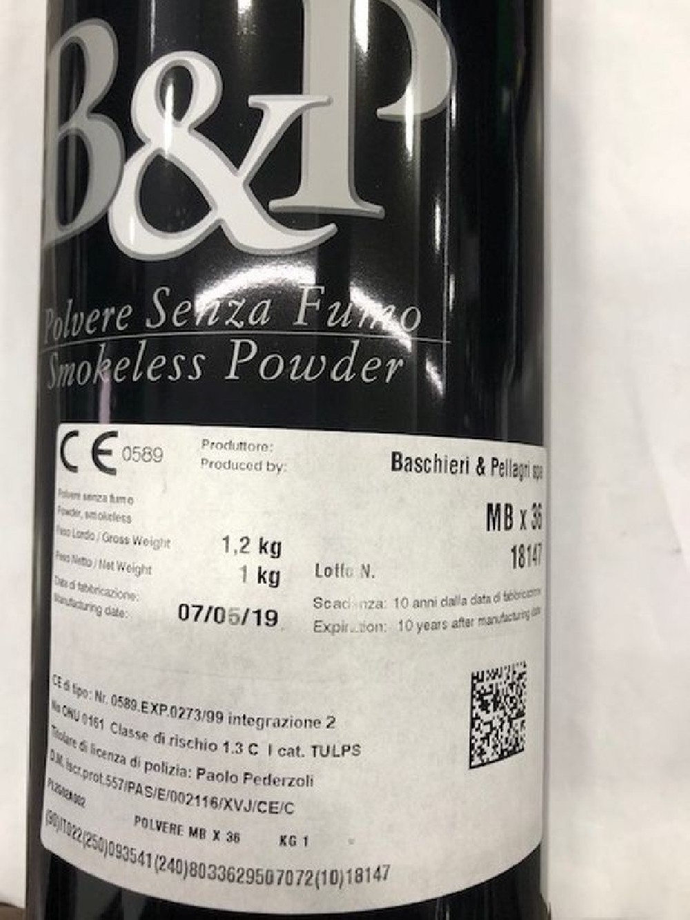 BASCHIERI & PELLAGRI MBX36 KG 1,00