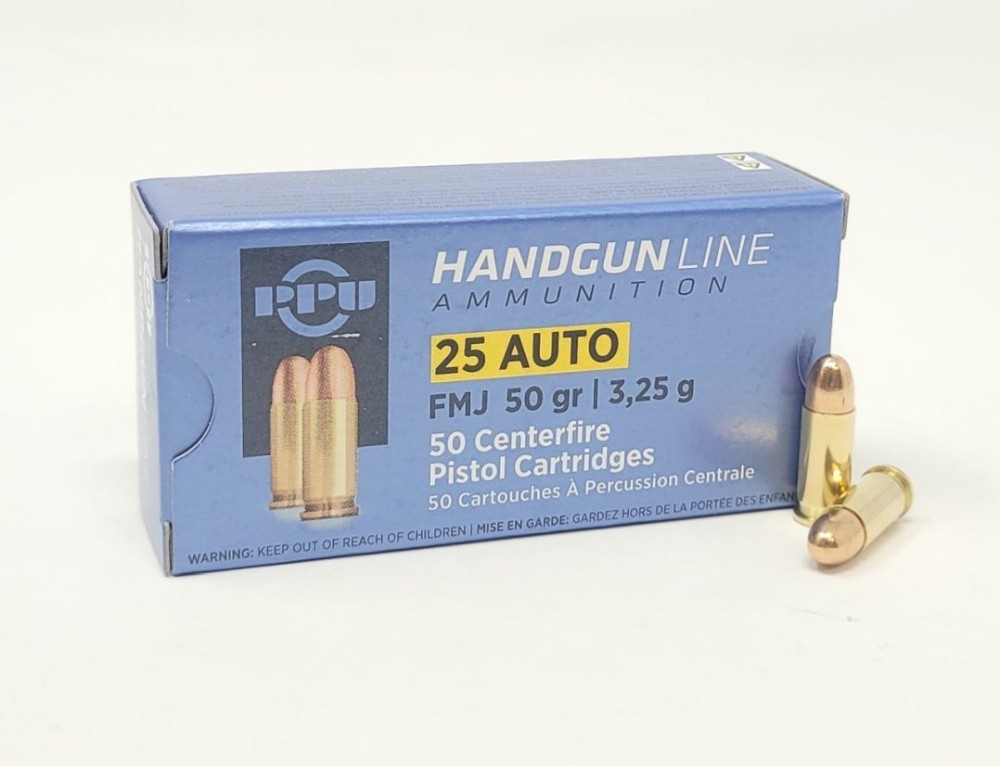PRVI CARICHE 6,35 FMJ 50 GR