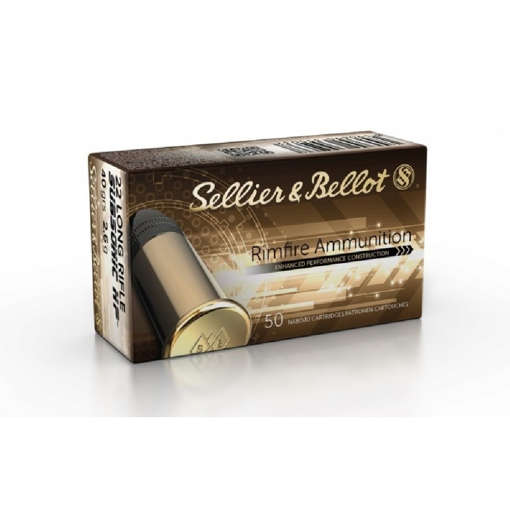 S&B 22LR SUBSONIC 40GR HP