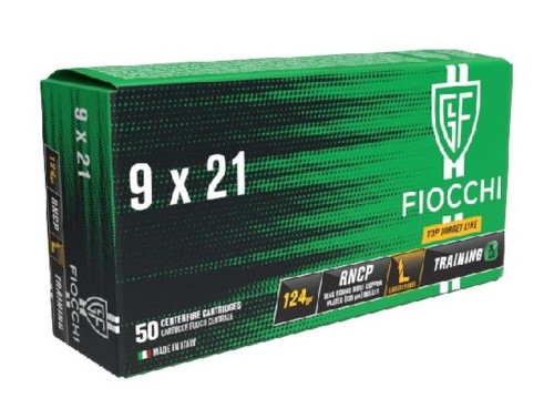 FIOCCHI CARICHE 9X21 RNCP 124 GR