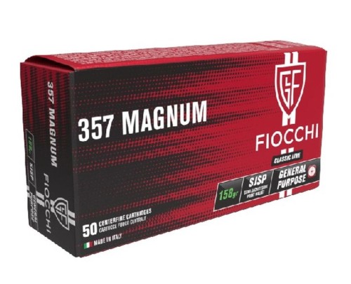 FIOCCHI CARICHE 357 MAG SJSP 158 GR