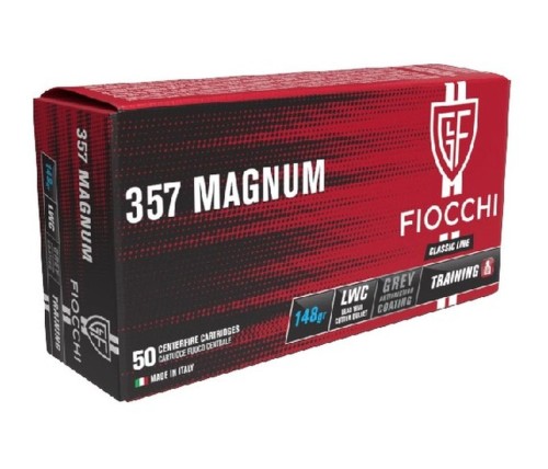 FIOCCHI CARICHE 357 MAG LWC 148 GR