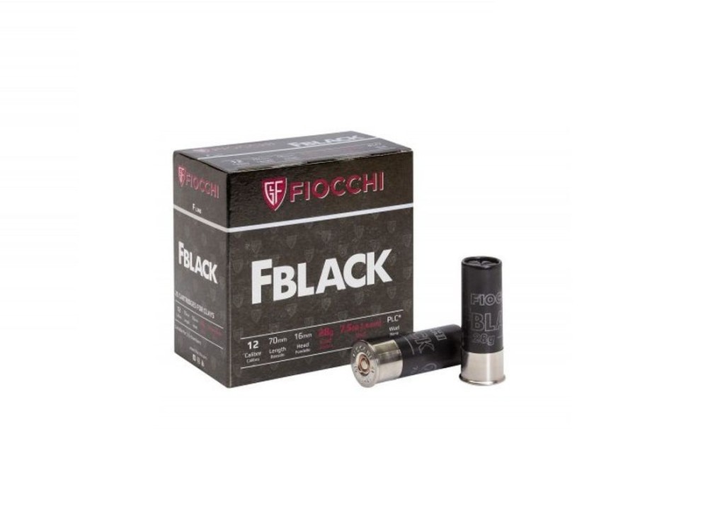 FIOCCHI CART FBLACK C12 TRAP 7 1/2