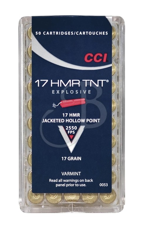 CCI CARICHE CAL 17HMR 17GR TNT